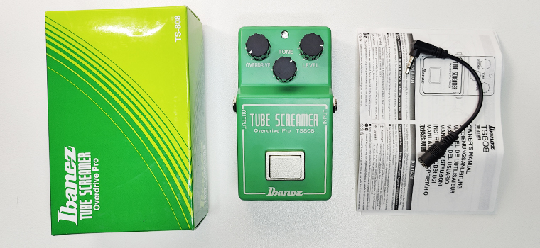 Содержимое коробки Ibanez TS808 Overdrive Pro