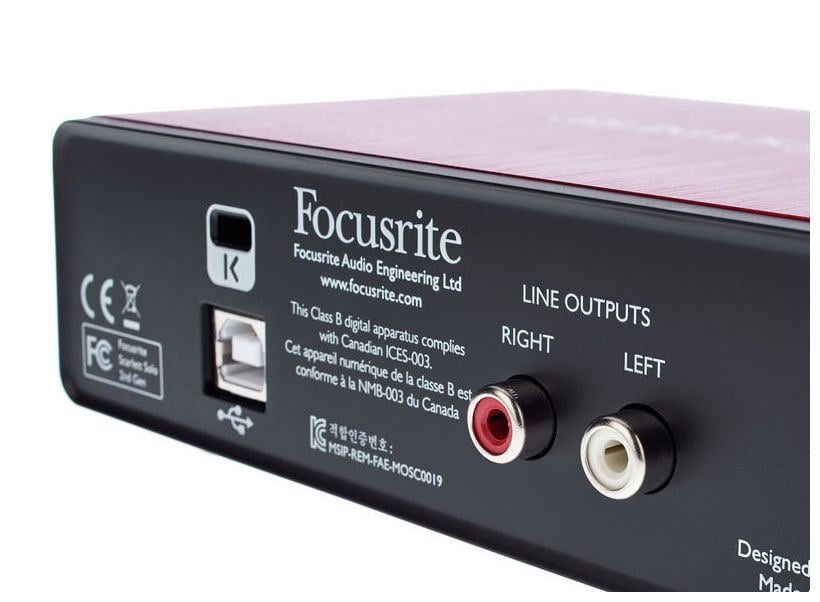 Аудиоинтерфейс Focusrite Scarlett Solo 2nd gen купить в Минске и