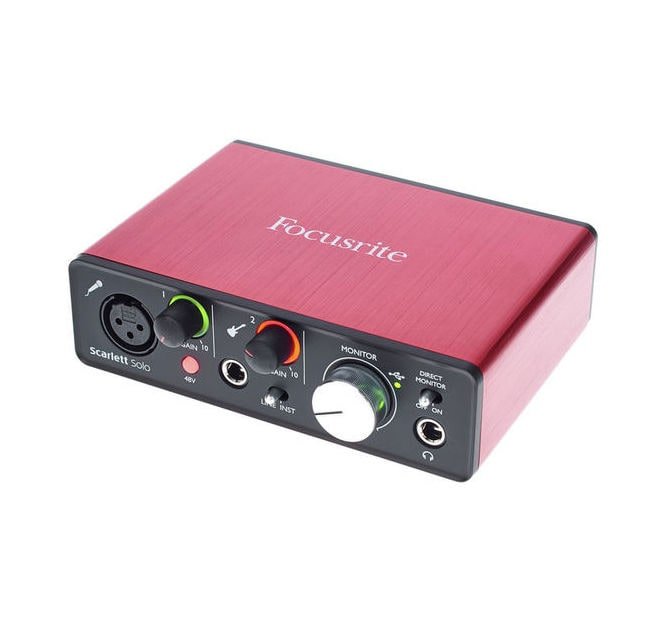 Аудиоинтерфейс Focusrite Scarlett Solo 2nd gen купить в Минске и