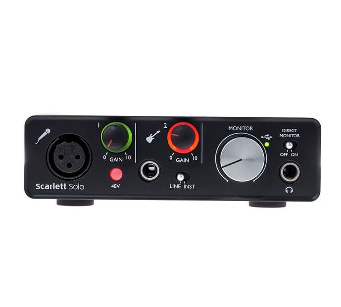 Аудиоинтерфейс Focusrite Scarlett Solo 2nd gen купить в Минске и