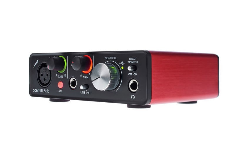 Аудиоинтерфейс Focusrite Scarlett Solo 2nd gen купить в Минске и