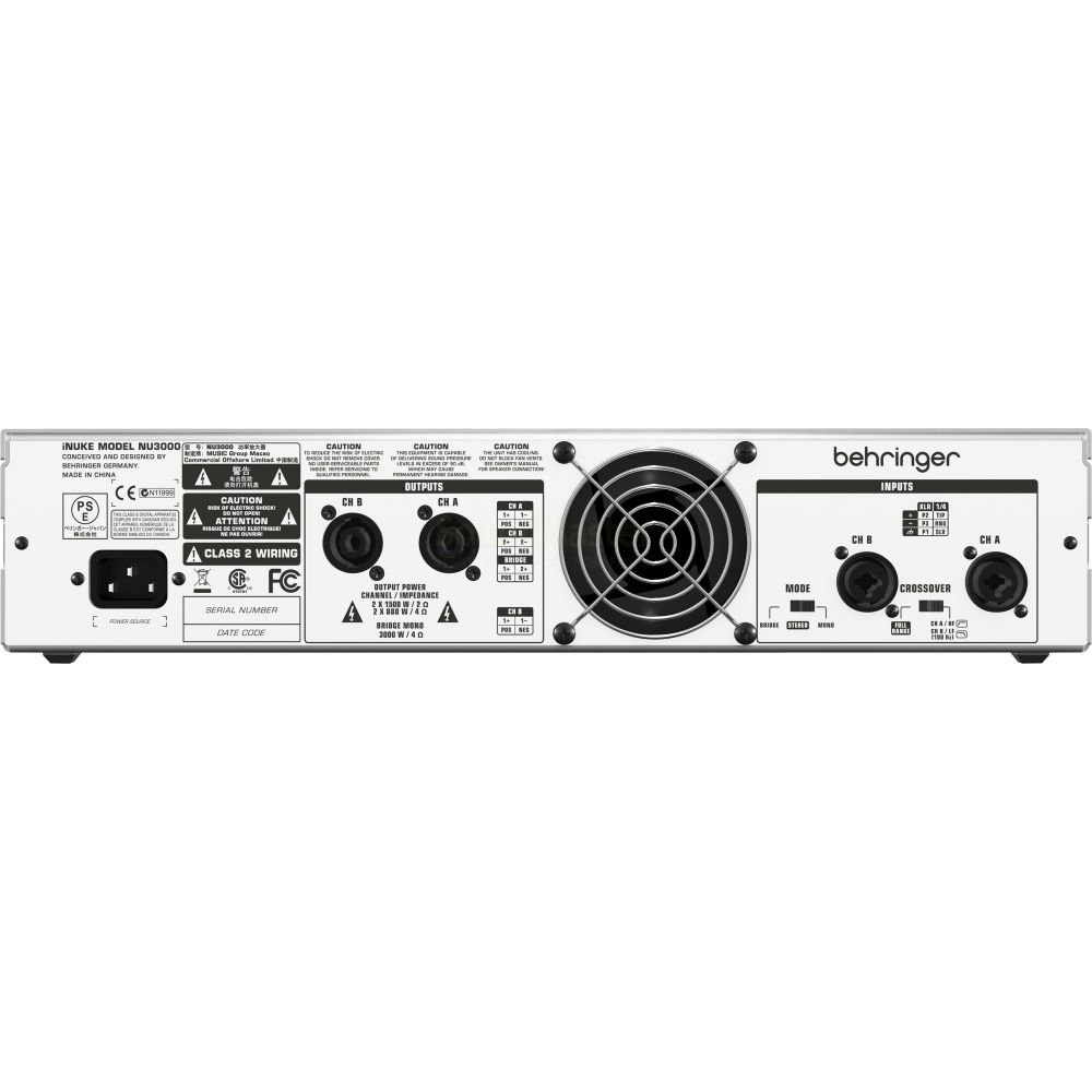 behringer i NUKE NU3000 パワーアンプ　動作確認済 Amazon | Behringer nu3000 iNUKE超軽量、高密度3000-watt電源アンプ