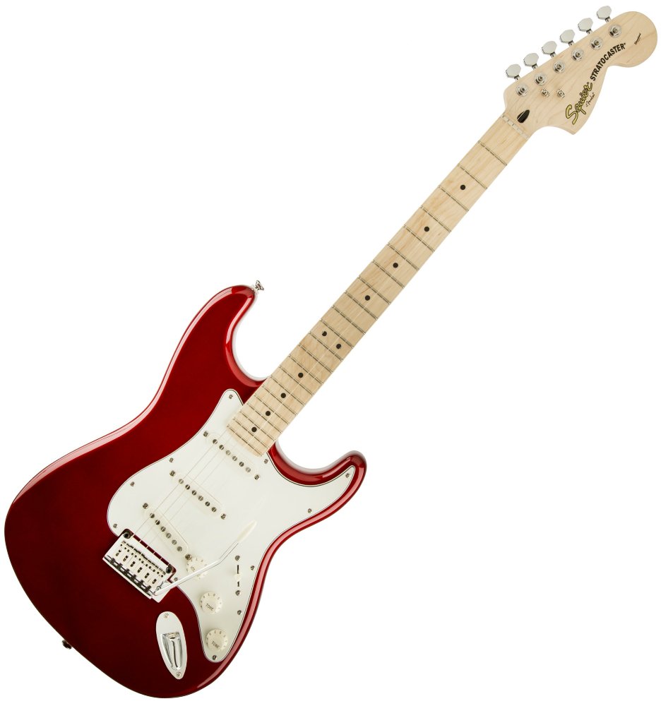 ギター SQUIER BY FENDER STANDARD STRATOCASTER 中古】Squier by Fender Standard Stratocaster シースルー
