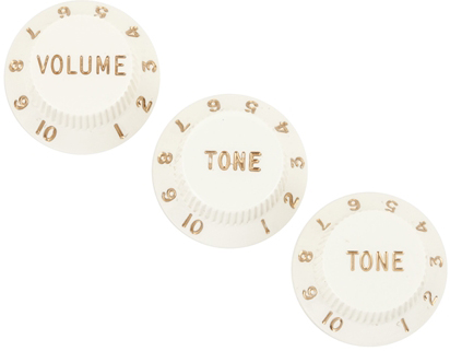 Ручки потенциометров Fender Knobs Stratocaster Parchment Set: купить в ...