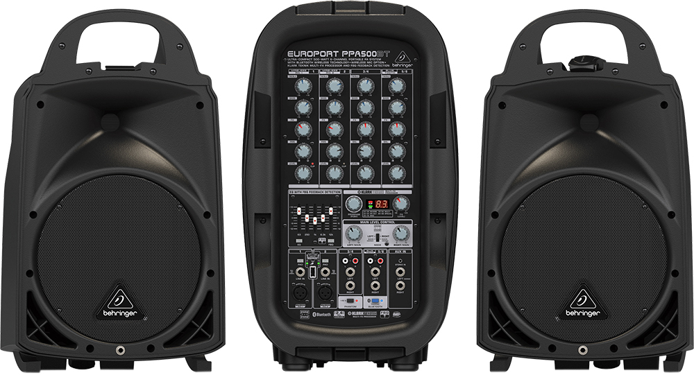 Комплект звукового оборудования Behringer Europort PPA500BT: купить в ...
