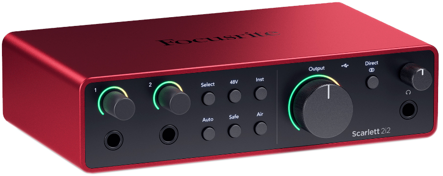Аудиоинтерфейс Focusrite Scarlett 2i2 4th gen: купить в
