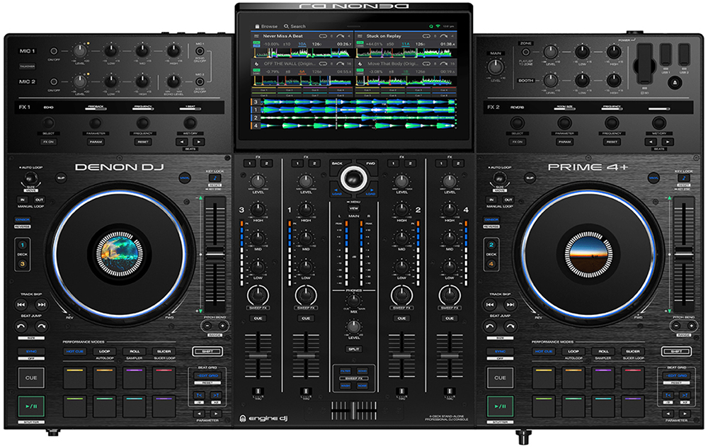 DJ контроллер Denon DJ Prime 4+: купить в Минске и Беларуси | цены и ...