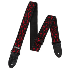 Ремень гитарный Dunlop D38-11RD Flambe Red