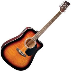 Гитара электроакустическая Jay Turser JJ45FCET-TSB