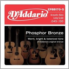 Струны для акустической бас-гитары D'Addario EPBB170-5 45-130