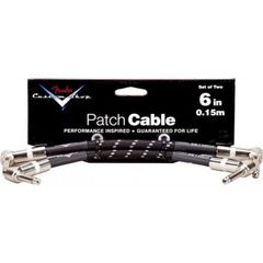 Кабель инструментальный Fender Custom Shop 6'' Patch Cable 2 Pack Black Tweed