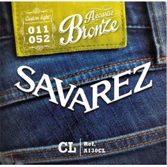 Струны для акустической гитары Savarez A130CL Acoustic Bronze 11-52
