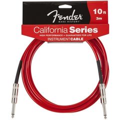 Кабель инструментальный Fender 10' California Candy Apple Red