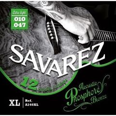 Струны для 12-струнной гитары Savarez A240XL Acoustic Phosphor Bronze 10-47