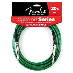 Кабель инструментальный Fender 20' California Surf Green