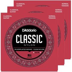 3 комплекта струн для классической гитары D'Addario EJ27N-3D