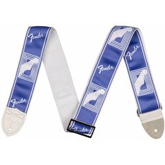 Ремень гитарный Fender 2" Custom Color Monogrammed Lake Placid Blue