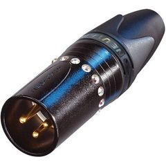 Разъем Neutrik NC3MXX-B-CRYSTAL