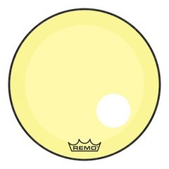 Пластик Remo Powerstroke P3 Colortone Yellow Bass Drumhead 22", 5" Offset Hole P3-1322-CT-YEOH
