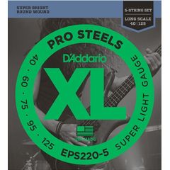 Струны для бас-гитары D’Addario EPS220-5 40-125