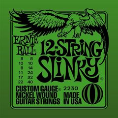 Струны для 12-струнной электрогитары Ernie Ball 2230 Nickel Slinky 12 8-40