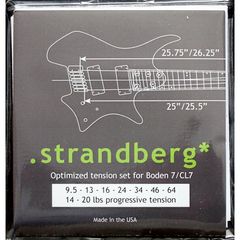 Набор из 5 комплектов струн для электрогитары Strandberg Optimized Tension Strings for Boden 7/CL7 (