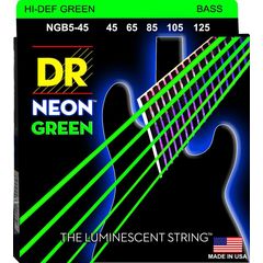 Струны для бас-гитары DR Neon NGB5-45 45-125 5-String