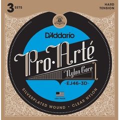 3 комплекта струн для классической гитары D’Addario EJ46-3D