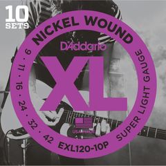 Струны для электрогитары D’Addario EXL120-10P 9-42