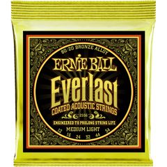Струны для акустической гитары Ernie Ball 2556 Everlast Medium Light 12-54
