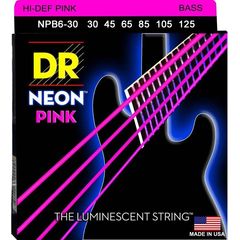 Струны для бас-гитары DR Neon NPB6-30 30-125 6-string