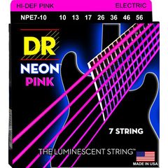 Струны для электрогитары DR Neon NPE7-10 10-56 7-Strings