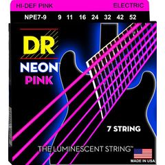 Струны для электрогитары DR Neon NPE7-9 9-52 7-Strings