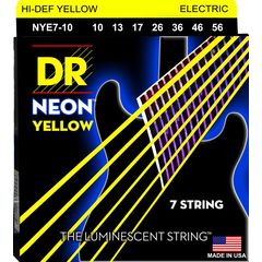 Струны для электрогитары DR Neon NYE7-10 10-56 7-Strings