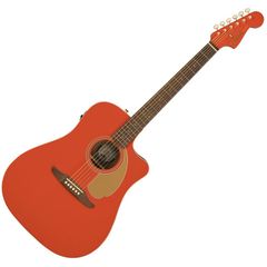 Гитара электроакустическая Fender Limited Edition Redondo Player Fiesta Red Gold Hardware