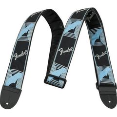 Ремень Fender 2″ Monogrammed Black/Light Grey/Blue Strap