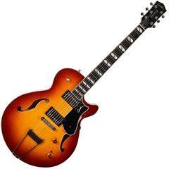 Гитара полуакустическая Godin Montreal Premiere Supreme Lightburst Flame HG