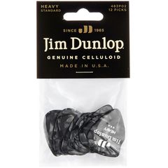 Набор медиаторов Dunlop 483P02HV Celluloid Black Pearloid Heavy