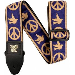 Ремень Ernie Ball Navy Blue and Beige Peace Love Dove Jacquard 4699