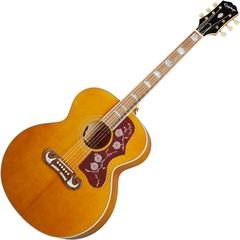 Гитара электроакустическая Epiphone J-200 Aged Antique Natural