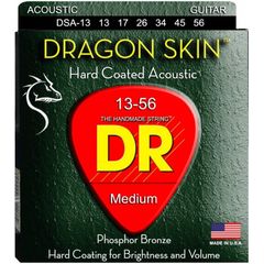 Струны для акустической гитары DR Dragon Skin DSA-13 13-56
