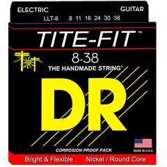 Струны для электрогитары DR Tite-Fit LLT-8 8-38