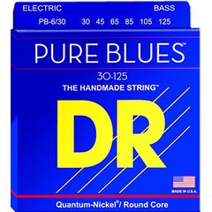 Струны для бас-гитары DR Pure Blues PB6-30 30-125