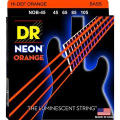 Струны для бас-гитар DR HiDef Orange NOB-45 45-105