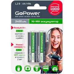 Аккумуляторы GoPower 00-00018320 AA/HR6 Ni-MH
