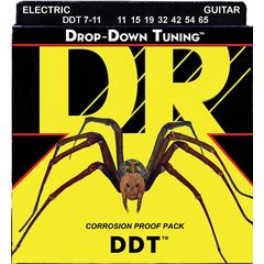 Струны для электрогитары DR Drop-Down Tuning DDT7-11 11-65