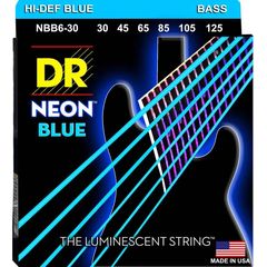 Струны для бас-гитары DR Neon NBB6-30 30-125