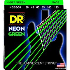 Струны для бас-гитары DR Neon NGB6-30 30-125