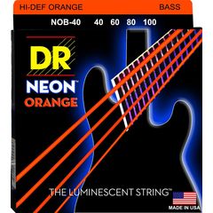 Струны для бас-гитары DR Neon NOB-40 40-100