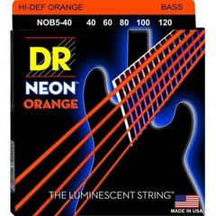 Струны для бас-гитары DR Neon NOB5-40 40-120